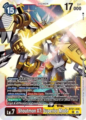 Shoutmon X7: Superior Mode, BT-21: BOOSTER WORLD CONVERGENCE #BT21-030