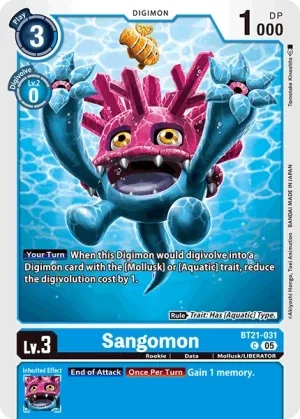 Sangomon, BT-21: BOOSTER WORLD CONVERGENCE #BT21-031