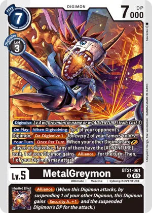 MetalGreymon, BT-21: BOOSTER WORLD CONVERGENCE #BT21-061