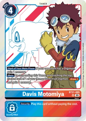 Davis Motomiya, BT-21: BOOSTER WORLD CONVERGENCE #BT21-085