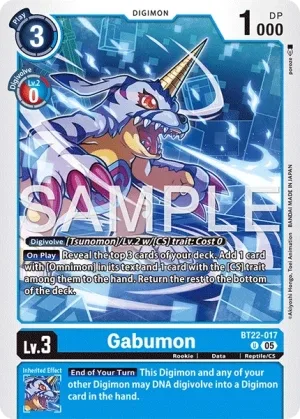 Gabumon, BT-22: BOOSTER CYBER EDEN #BT22-017