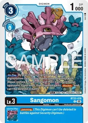 Sangomon, BT-22: BOOSTER CYBER EDEN #BT22-018