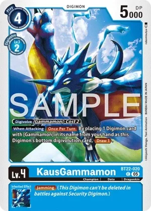 KausGammamon, BT-22: BOOSTER CYBER EDEN #BT22-020