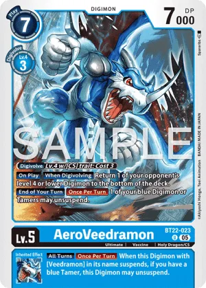 AeroVeedramon, BT-22: BOOSTER CYBER EDEN #BT22-023