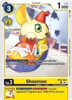 Shoemon, BT-22: BOOSTER CYBER EDEN #BT22-029