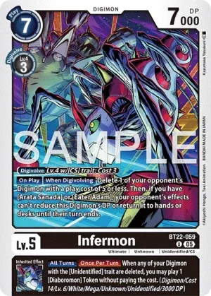 Infermon, BT-22: BOOSTER CYBER EDEN #BT22-059