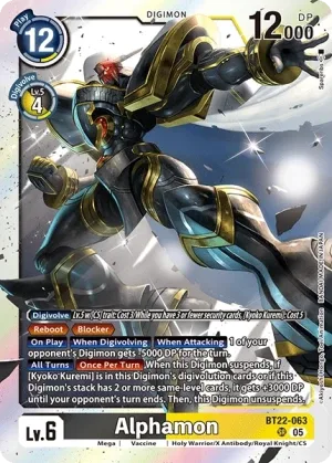 Alphamon, BT-22: BOOSTER CYBER EDEN #BT22-063