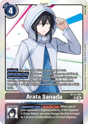 Arata Sanada, BT-22: BOOSTER CYBER EDEN #BT22-091