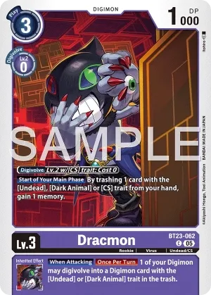 Dracmon, BT-23: BOOSTER HACKERS' SLUMBER #BT23-062