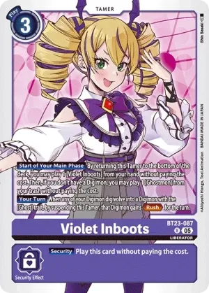 Violet Inboots, BT-23: BOOSTER HACKERS' SLUMBER #BT23-087