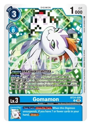 Gomamon, BT-24: BOOSTER TIME STRANGER #BT24-020