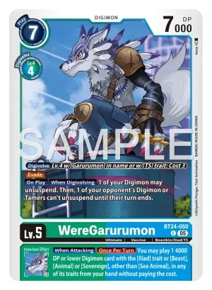 WereGarurumon, BT-24: BOOSTER TIME STRANGER #BT24-050