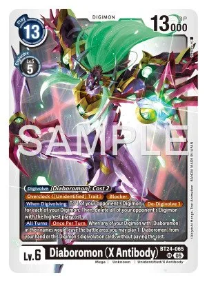 Diaboromon (X Antibody), BT-24: BOOSTER TIME STRANGER #BT24-065