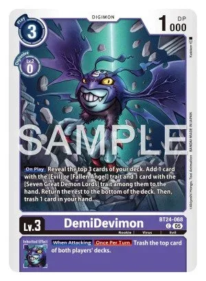 DemiDevimon, BT-24: BOOSTER TIME STRANGER #BT24-068