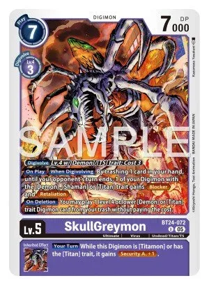 SkullGreymon, BT-24: BOOSTER TIME STRANGER #BT24-072