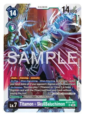 Titamon + SkullBaluchimon, BT-24: BOOSTER TIME STRANGER #BT24-081