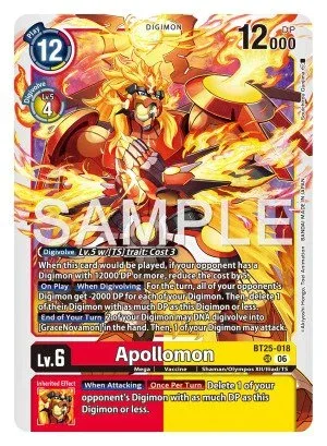 Apollomon, BT-25: BOOSTER DUAL REVOLUTION #BT25-018