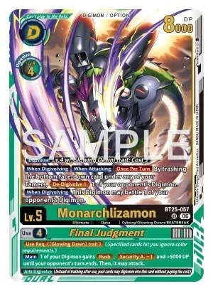 Monarchlizamon, BT-25: BOOSTER DUAL REVOLUTION #BT25-057