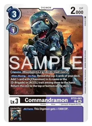 Commandramon, BT-25: BOOSTER DUAL REVOLUTION #BT25-063