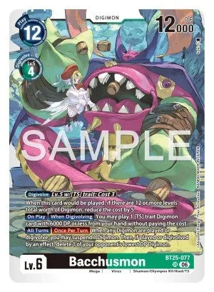 Bacchusmon, BT-25: BOOSTER DUAL REVOLUTION #BT25-077
