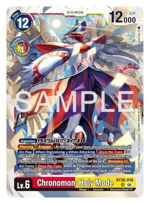 Chronomon: Holy Mode, BT-26: BOOSTER TIMELESS BONDS #BT26-016