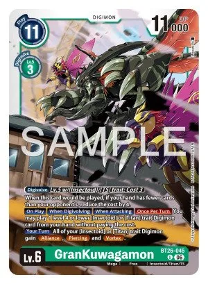 GranKuwagamon, BT-26: BOOSTER TIMELESS BONDS #BT26-045