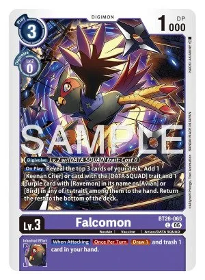 Falcomon, BT-26: BOOSTER TIMELESS BONDS #BT26-065