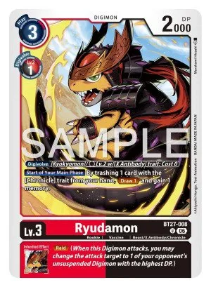 Ryudamon, BT-27: BOOSTER IGNITION OF X #BT27-008