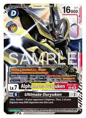 Alphamon: Ouryuken, BT-27: BOOSTER IGNITION OF X #BT27-103