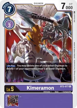 Kimeramon, BT-02: Booster Ultimate Power #BT2-077