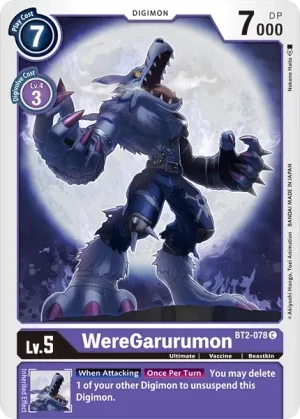 WereGarurumon, BT-02: Booster Ultimate Power #BT2-078