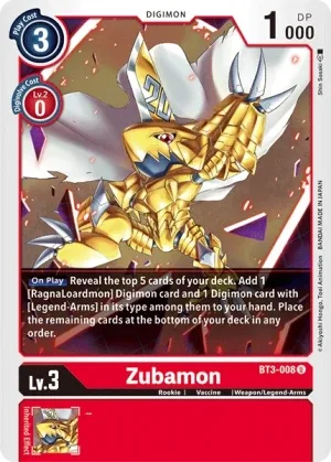 Zubamon, BT-03: Booster Union Impact #BT3-008