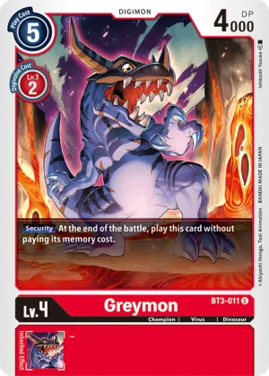 Greymon, BT-03: Booster Union Impact #BT3-011