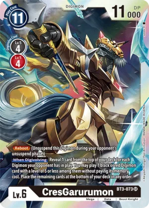 CresGarurumon, BT-03: Booster Union Impact #BT3-073