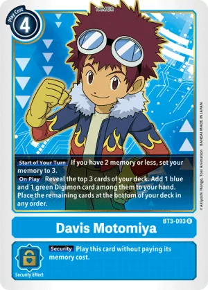 Davis Motomiya, BT-03: Booster Union Impact #BT3-093