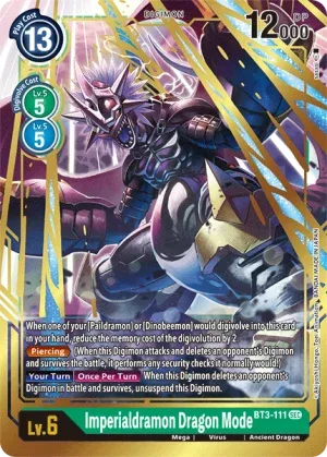 Imperialdramon Dragon Mode, BT-03: Booster Union Impact #BT3-111