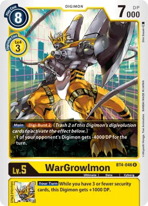 WarGrowlmon, BT-04: Booster Great Legend #BT4-046