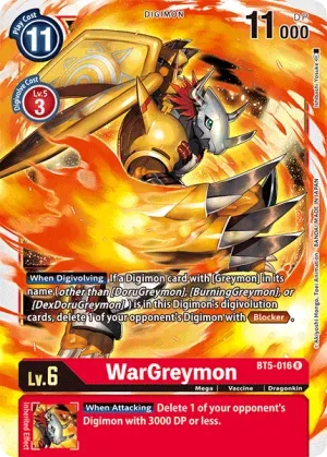 WarGreymon, BT-05: Booster Battle Of Omni #BT5-016