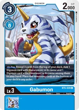 Gabumon, BT-05: Booster Battle Of Omni #BT5-020