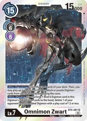 Omnimon Zwart, BT-05: Booster Battle Of Omni #BT5-087