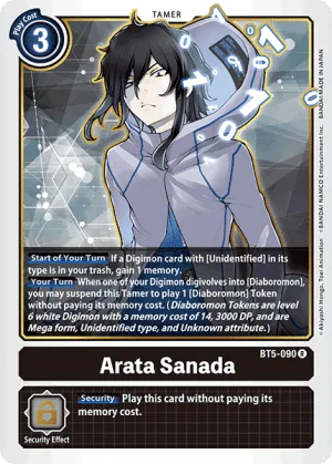 Arata Sanada, BT-05: Booster Battle Of Omni #BT5-090