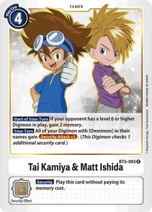 Tai Kamiya & Matt Ishida, BT-05: Booster Battle Of Omni #BT5-093