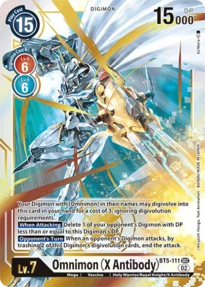 Omnimon (X Antibody), BT-05: Booster Battle Of Omni #BT5-111
