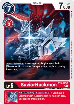 SaviorHuckmon, BT-06: Booster Double Diamond #BT6-015