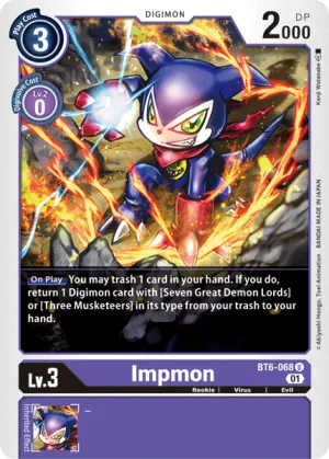 Impmon, BT-06: Booster Double Diamond #BT6-068