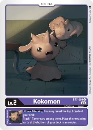 Kokomon, BT-07: Booster Next Adventure #BT7-006