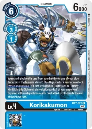 Korikakumon, BT-07: Booster Next Adventure #BT7-023