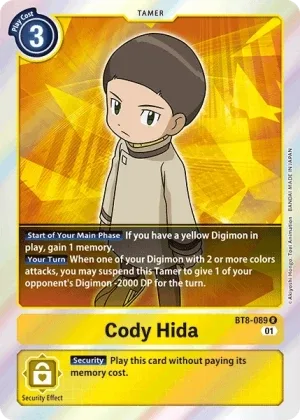 Cody Hida, BT-08: Booster New Awakening #BT8-089