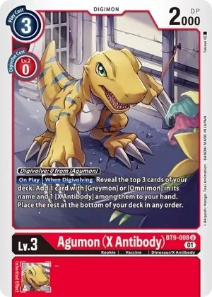 Agumon (X Antibody), BT-09: Booster X Record #BT9-008