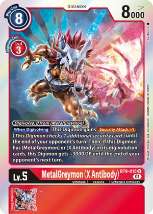 MetalGreymon (X Antibody), BT-09: Booster X Record #BT9-015
